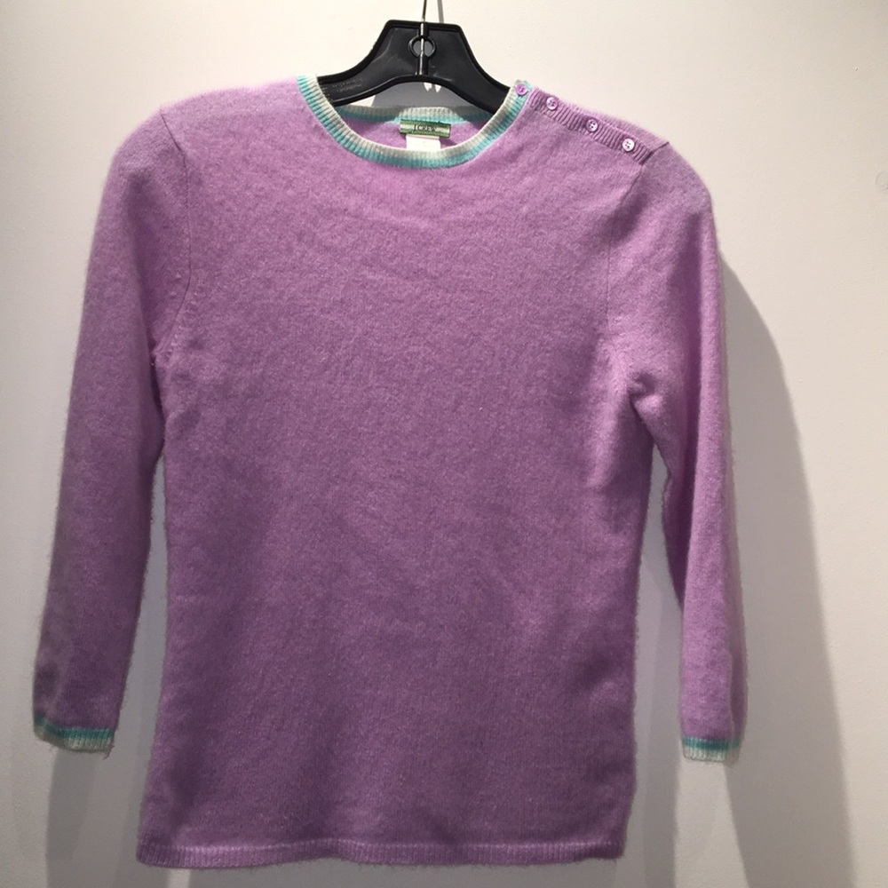 Lilac 100% Cashmere J Crew Sweater